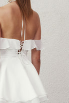 Evie Mini Elbise Beyaz - 4