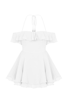 Evie Mini Elbise Beyaz - 5