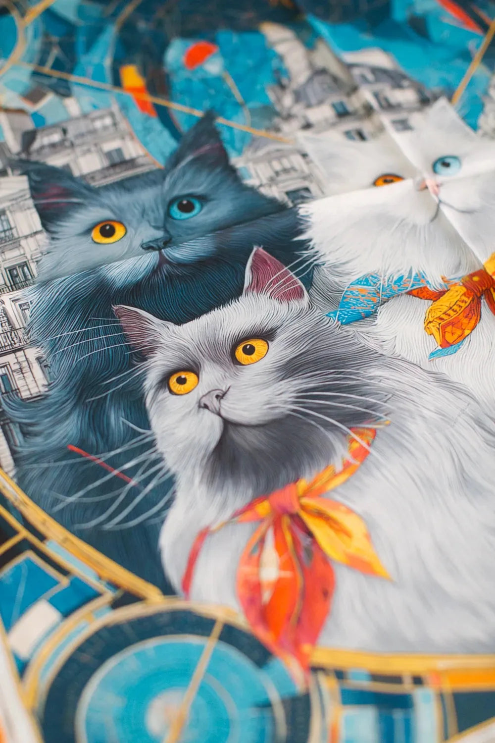 La Ville Des Chats İpek Fular - 0