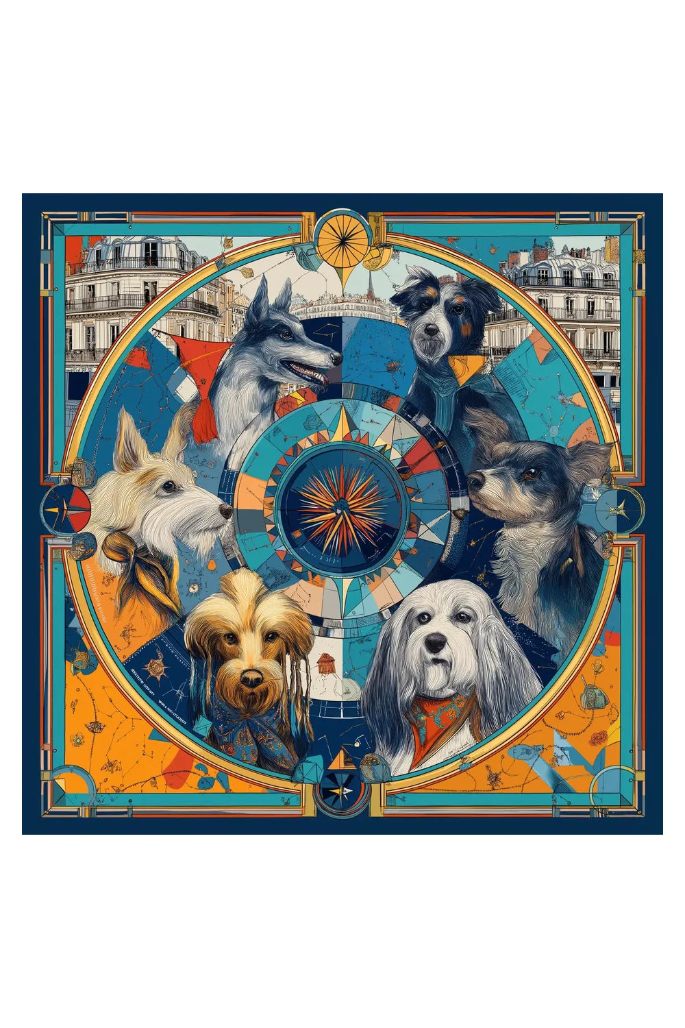 Les Chiens Parisiens İpek Fular - 2