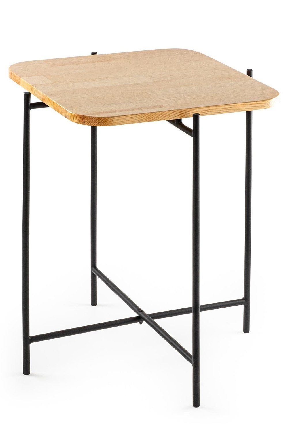 Shb-005 Dekoratif Ahşap Metal Sehpa - 4