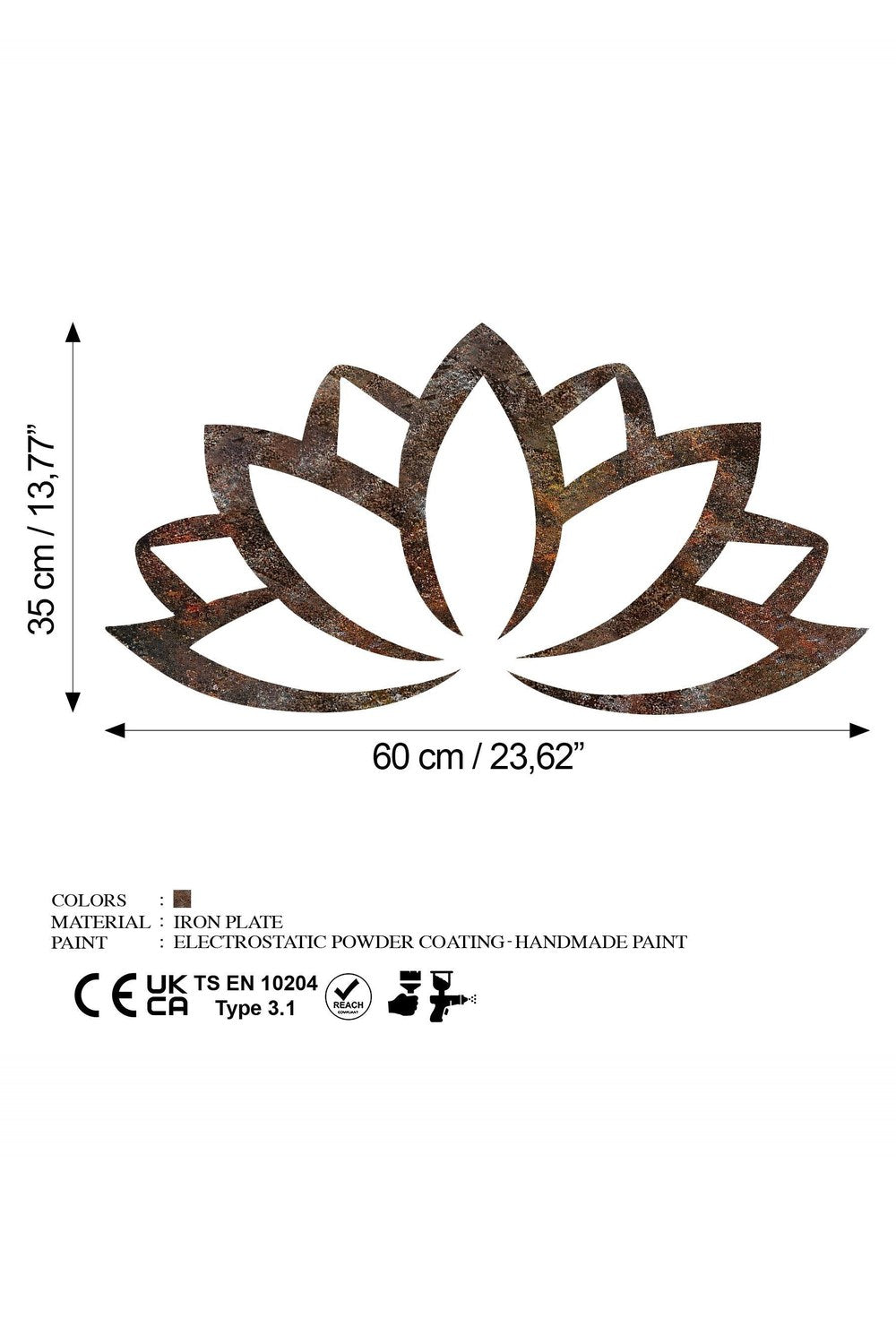 Bys-173 Dekoratif Metal Duvar Tablosu - 6