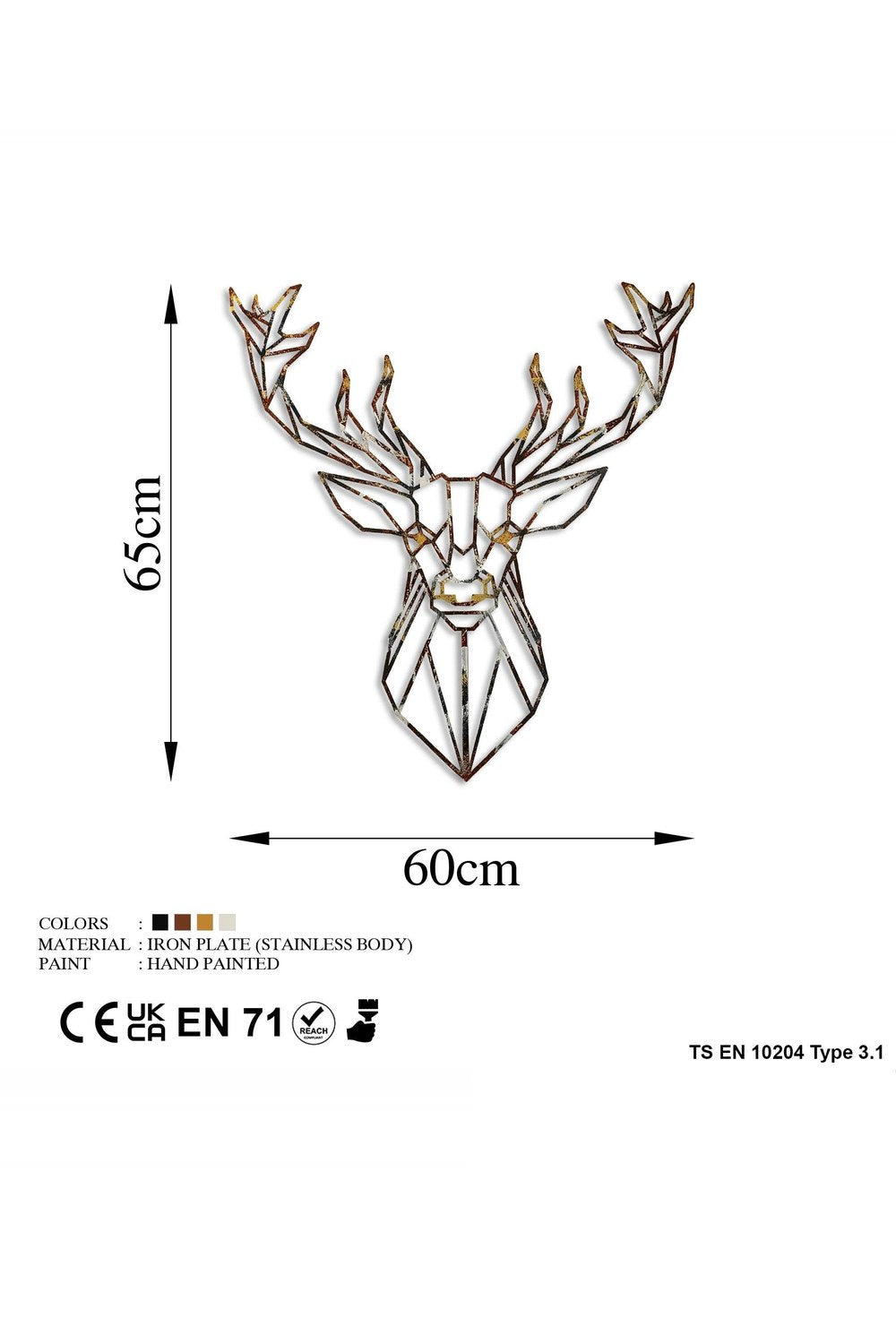Bys-134-C Dekoratif Metal Duvar Tablosu - 6