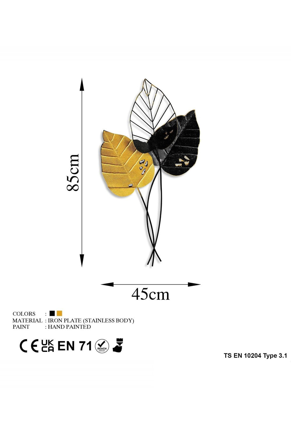 Bys-109-A Dekoratif Metal Duvar Tablosu - 6