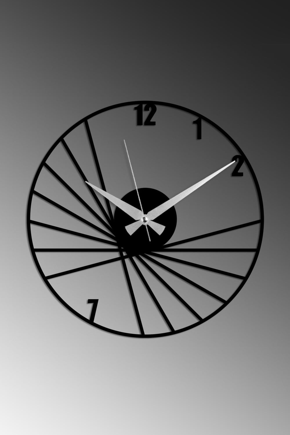 Watch-066 Dekoratif Metal Duvar Saati - 3