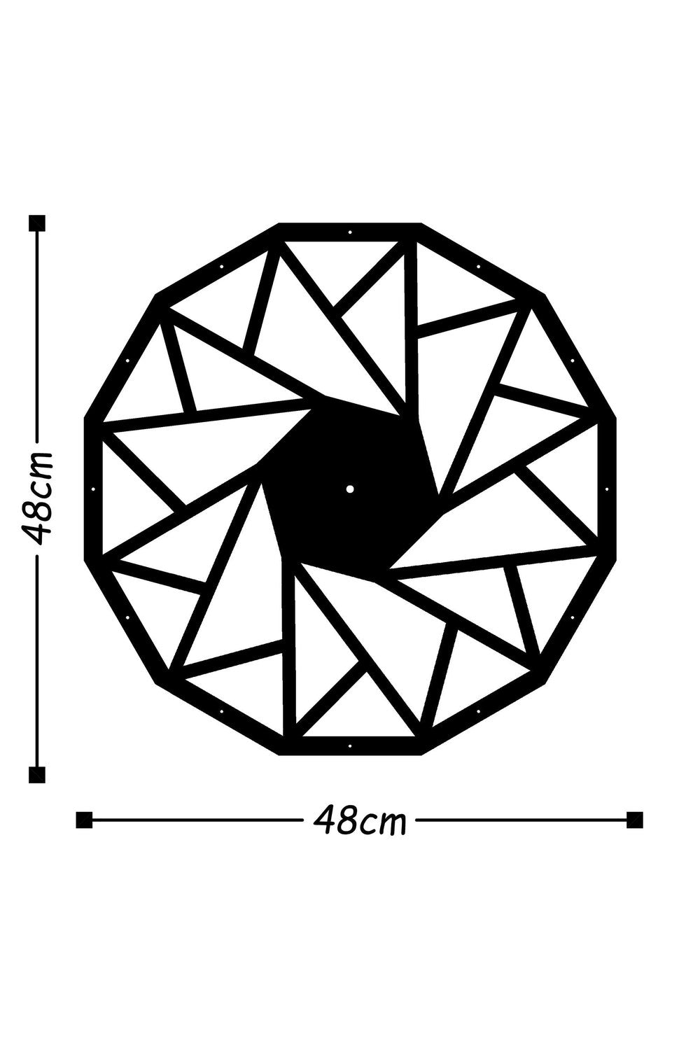 Watch-018 Dekoratif Metal Duvar Saati - 2