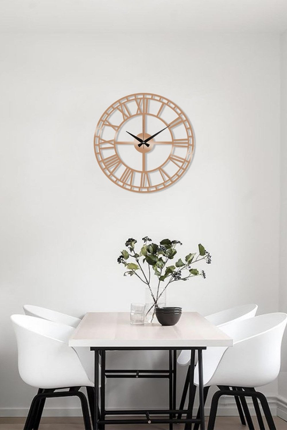 Watch-002-B Dekoratif Metal Duvar Saati - 0
