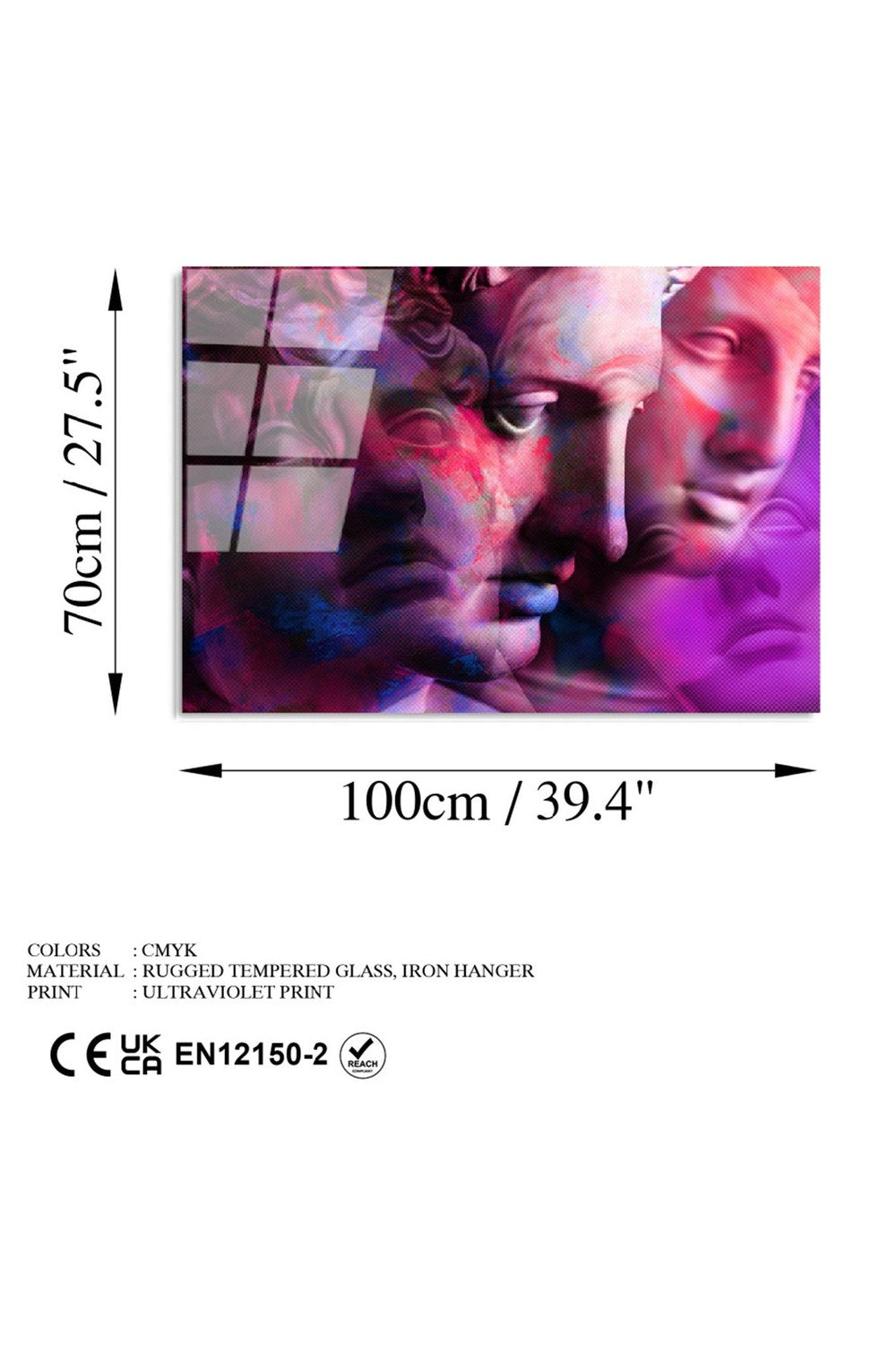 Uv-763 Baskılı Cam Dikdörtgen Duvar Tablosu - 6