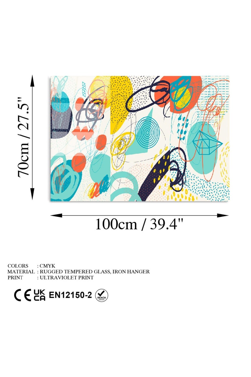 Uv-753 Baskılı Cam Dikdörtgen Duvar Tablosu - 6