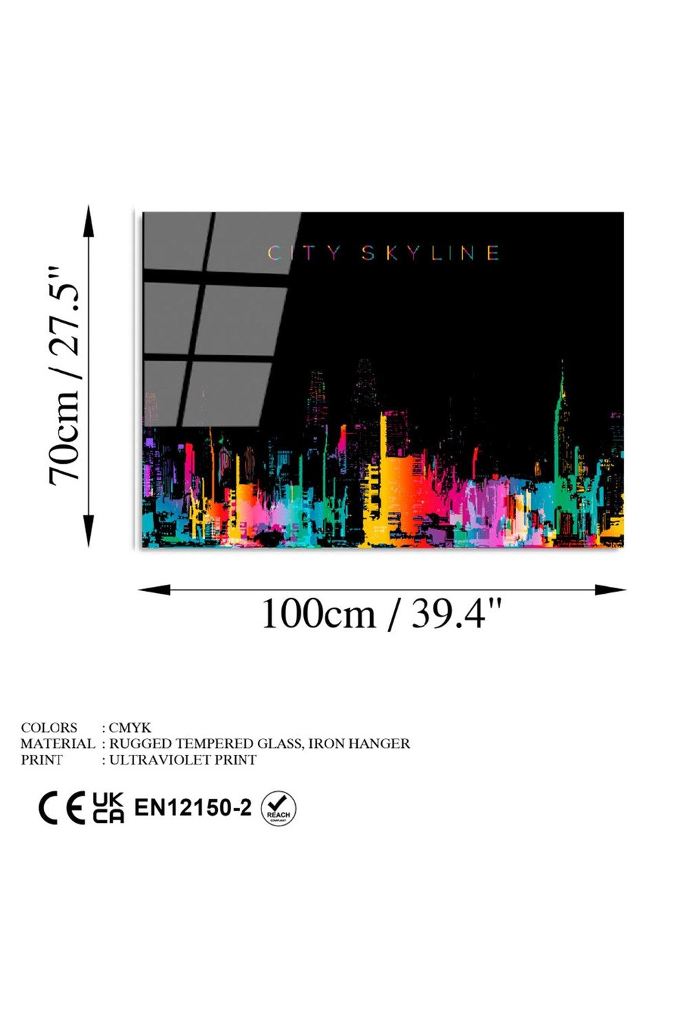 Uv-736 Baskılı Cam Dikdörtgen Duvar Tablosu - 6