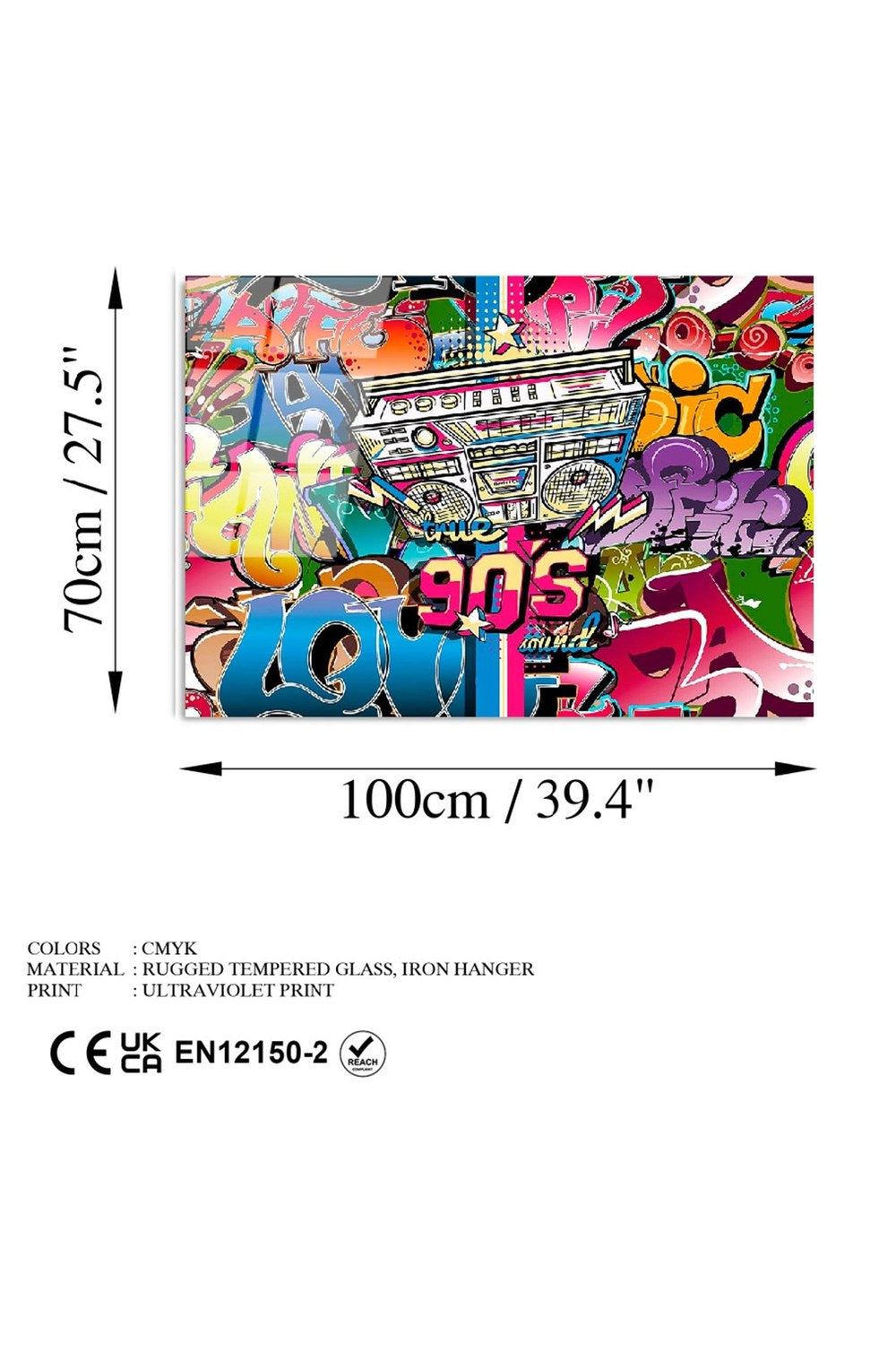 Uv-714 Baskılı Cam Dikdörtgen Duvar Tablosu - 6