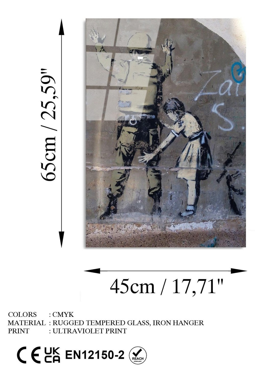 Uv-487 Baskılı Cam Dikdörtgen Duvar Tablosu - 7