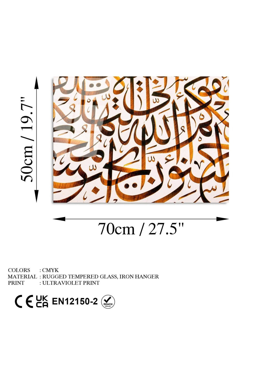 Uv-466 Baskılı Cam Dikdörtgen Duvar Tablosu - 7