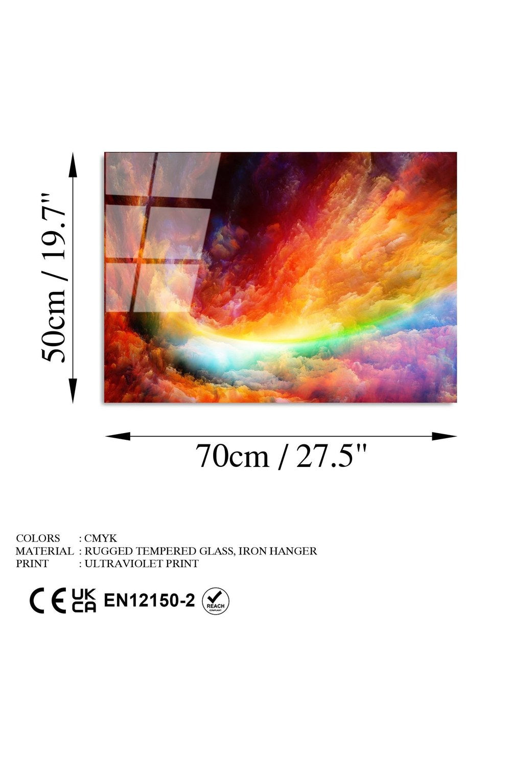 Uv-432 Baskılı Cam Dikdörtgen Duvar Tablosu - 7