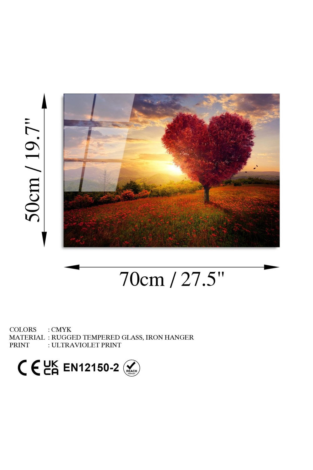 Uv-424 Baskılı Cam Dikdörtgen Duvar Tablosu - 7