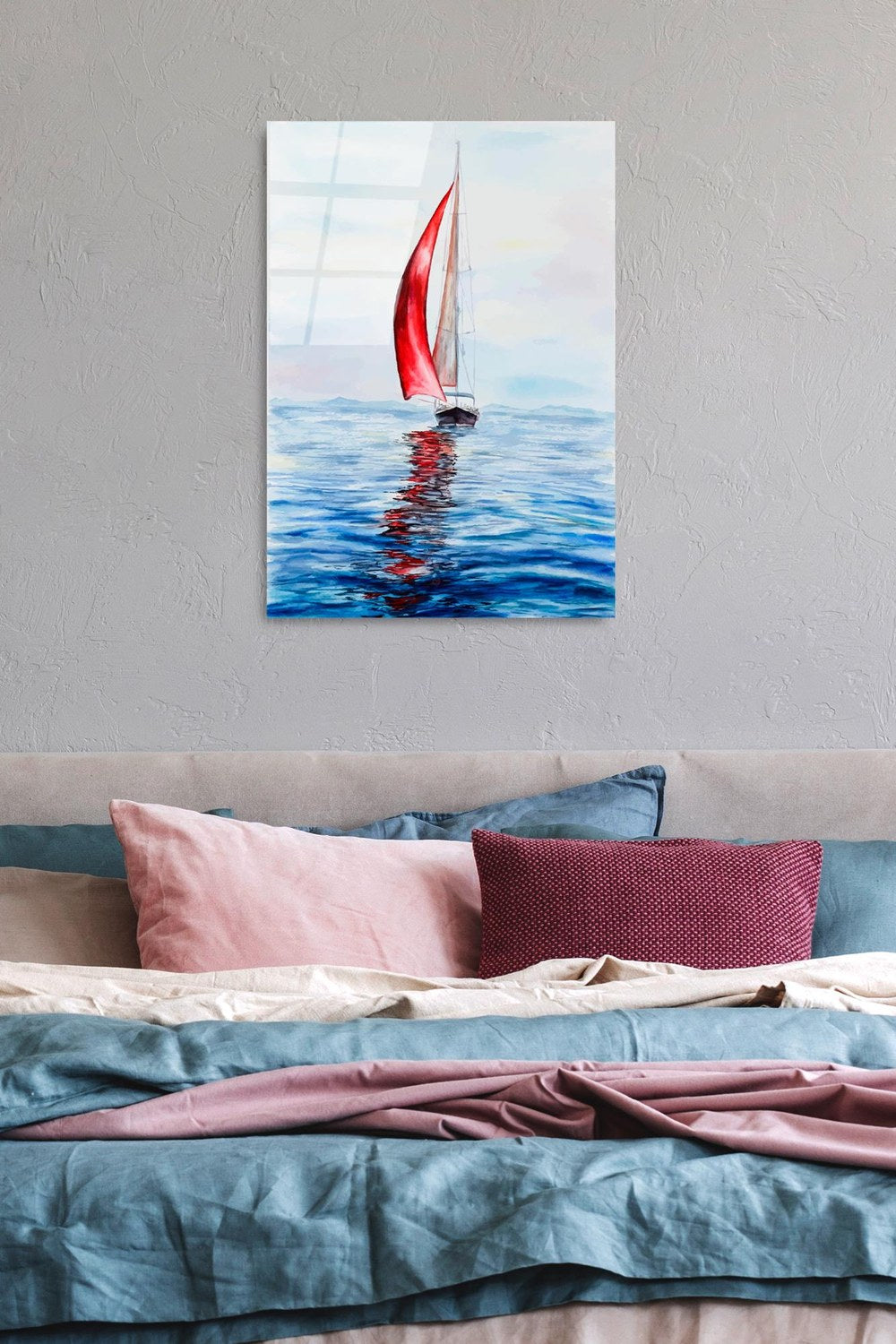Uv-411 Baskılı Cam Dikdörtgen Duvar Tablosu - 1