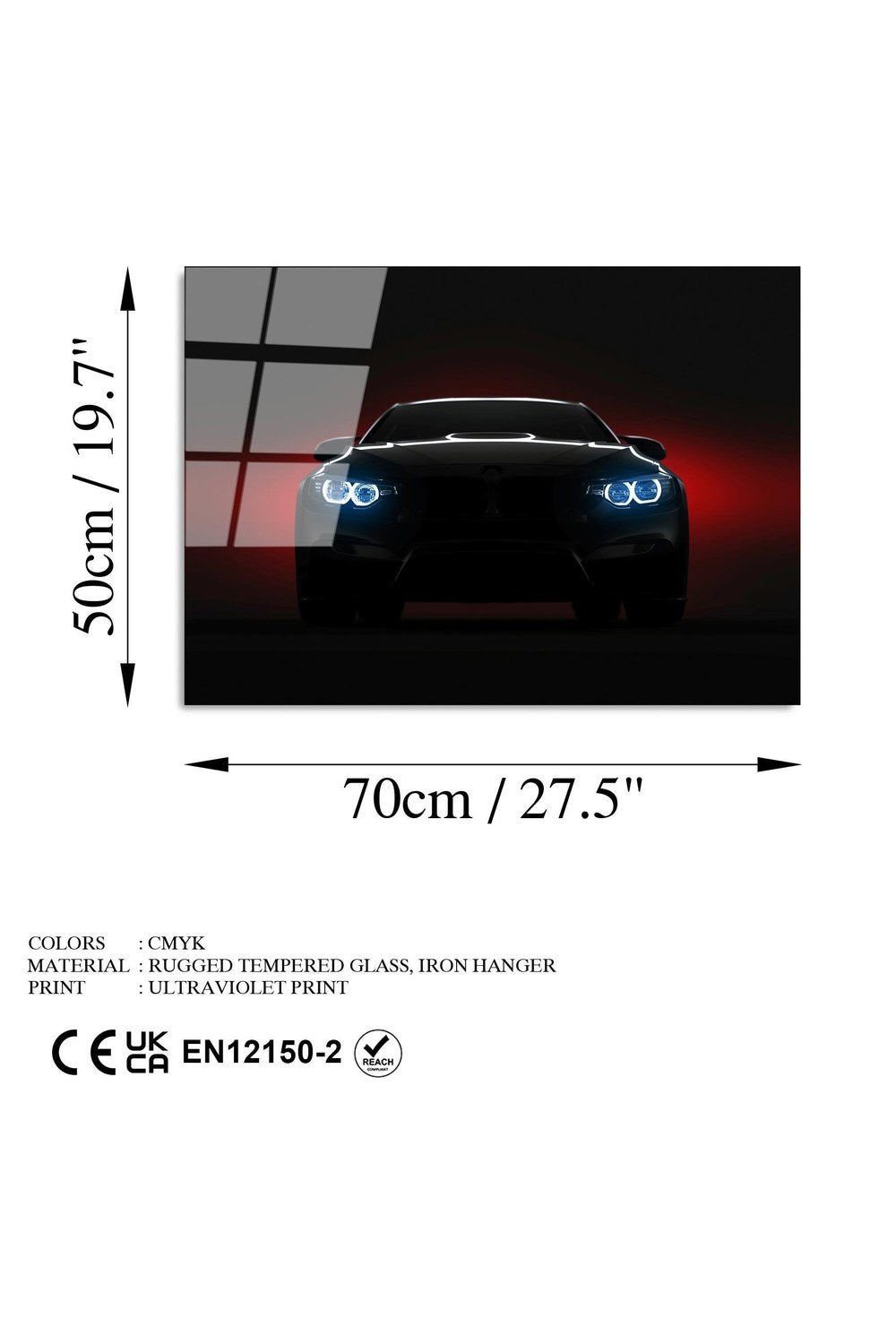 Uv-371 Baskılı Cam Dikdörtgen Duvar Tablosu - 7
