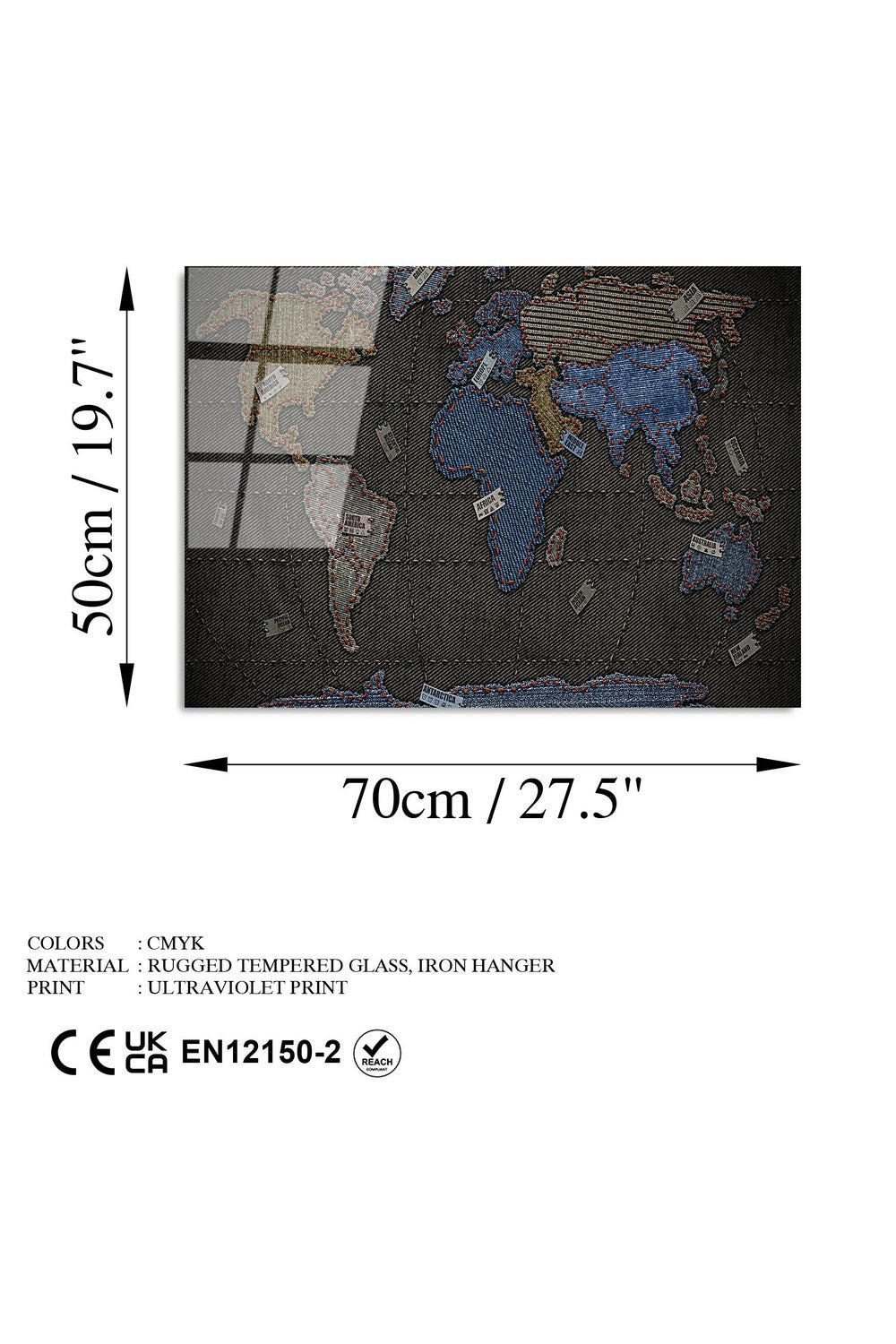 Uv-338 Baskılı Cam Dikdörtgen Duvar Tablosu - 7