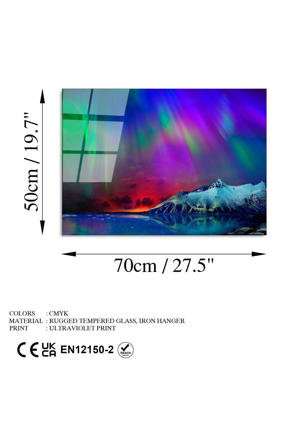 Uv-314 Baskılı Cam Dikdörtgen Duvar Tablosu - 7
