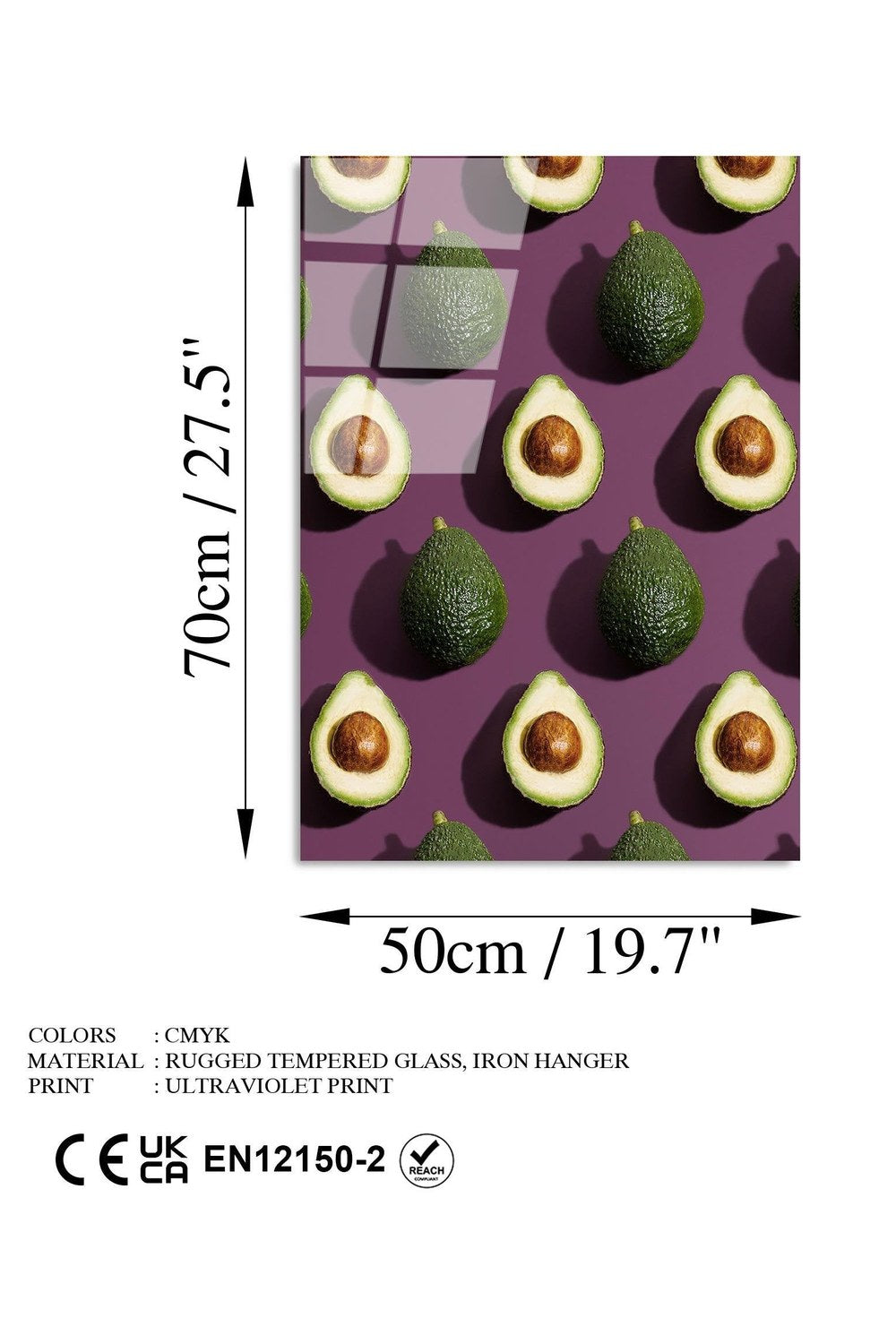 Uv-298 Baskılı Cam Dikdörtgen Duvar Tablosu - 7
