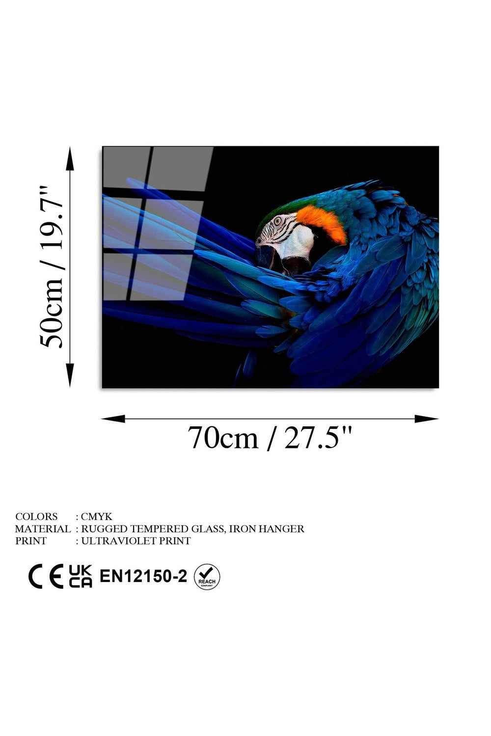 Uv-285 Baskılı Cam Dikdörtgen Duvar Tablosu - 7