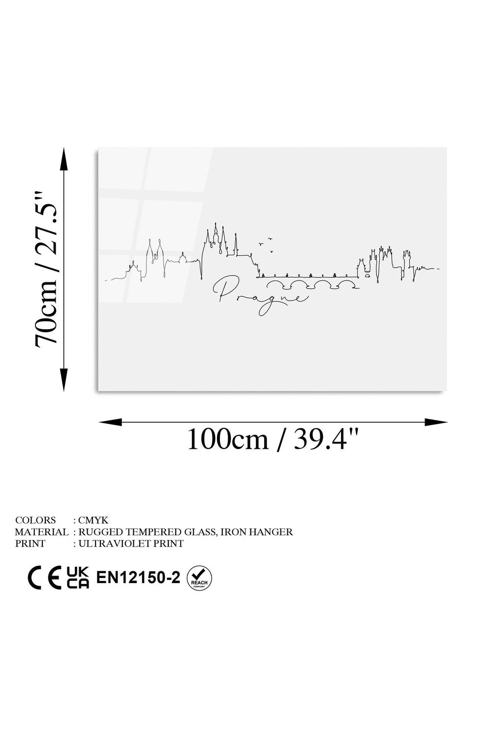 Uv-243 Baskılı Cam Dikdörtgen Duvar Tablosu - 7