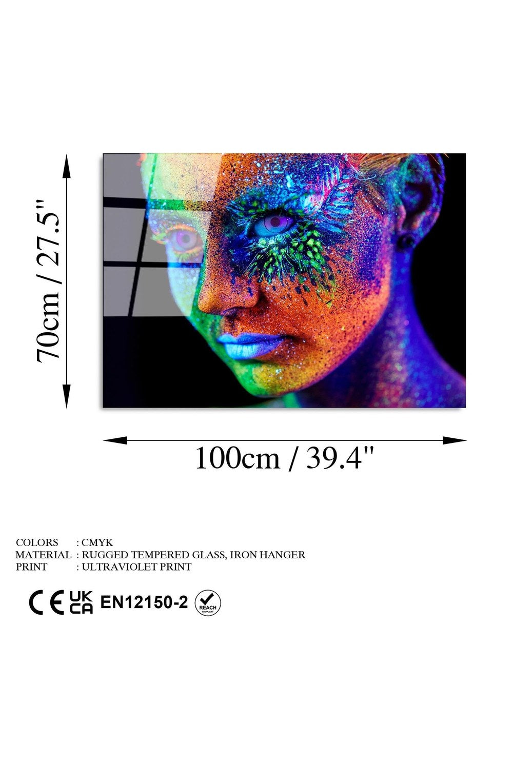 Uv-220 Baskılı Cam Dikdörtgen Duvar Tablosu - 7