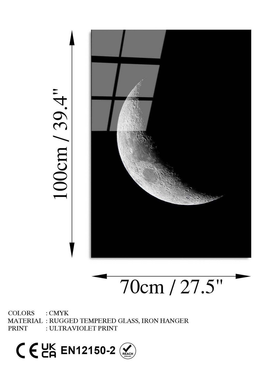 Uv-198 Baskılı Cam Dikdörtgen Duvar Tablosu - 7