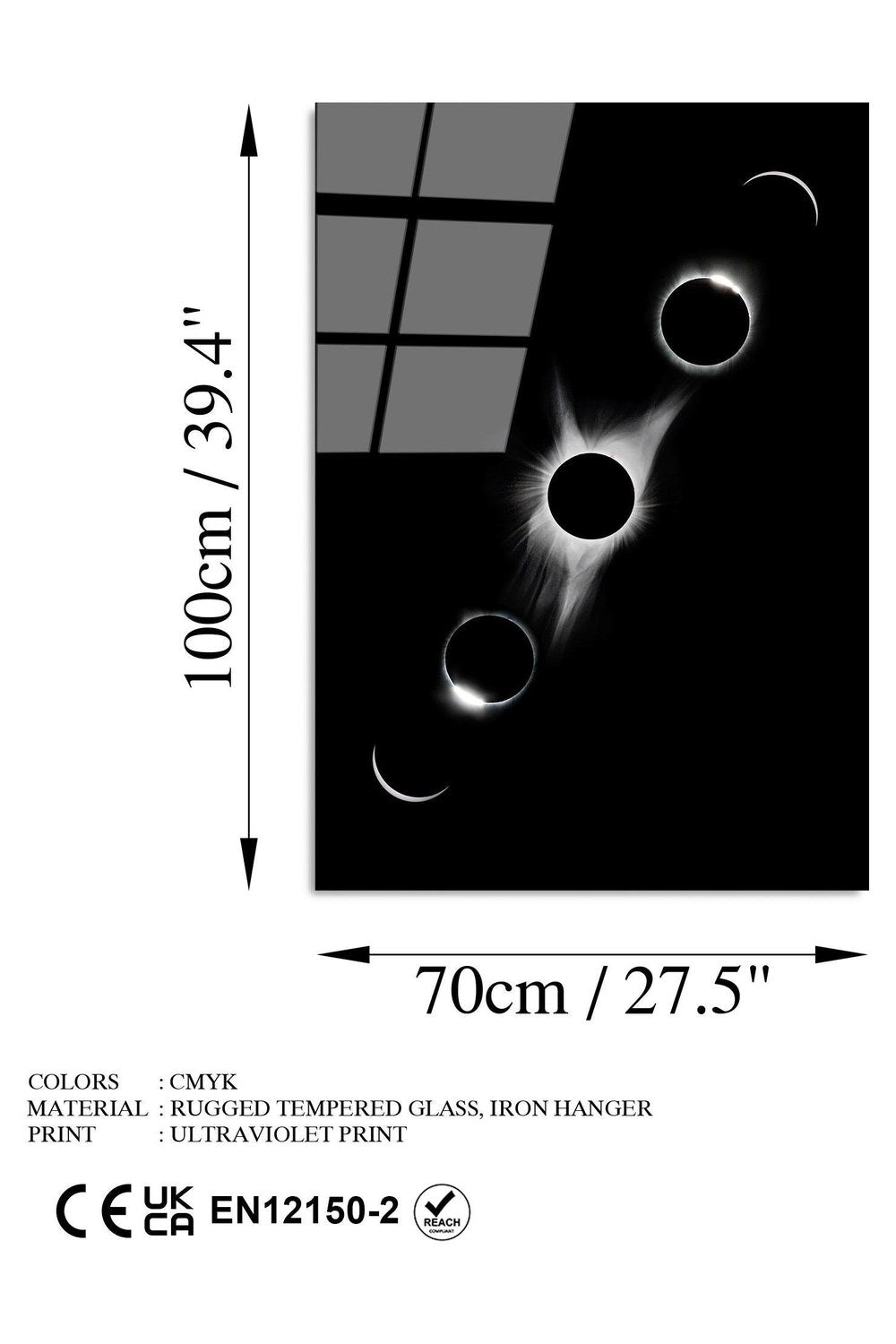 Uv-197 Baskılı Cam Dikdörtgen Duvar Tablosu - 7