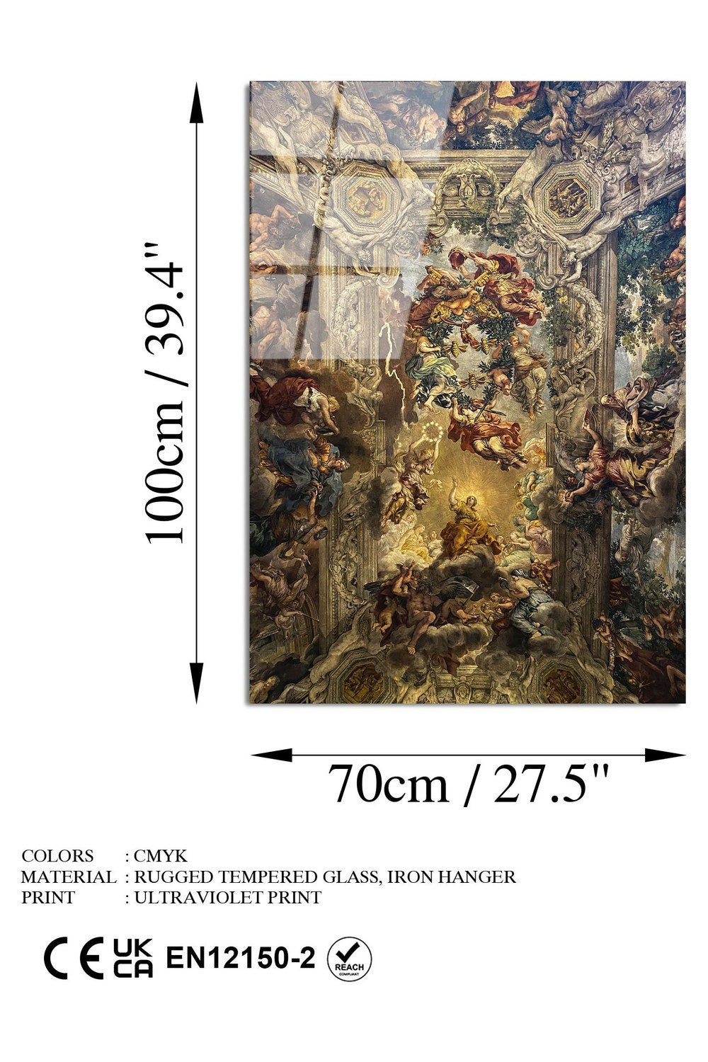 Uv-185 Baskılı Cam Dikdörtgen Duvar Tablosu - 7