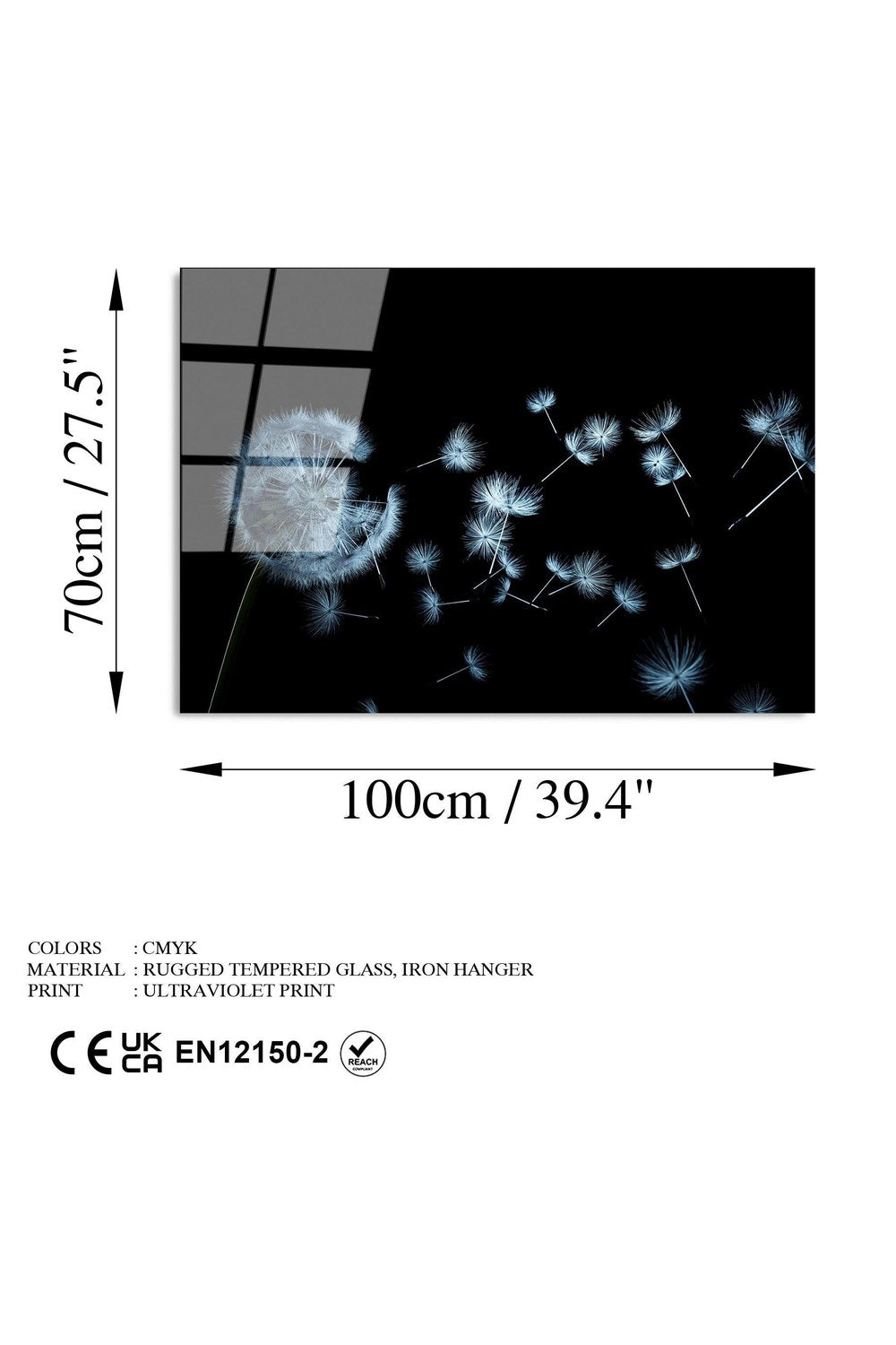 Uv-177 Baskılı Cam Dikdörtgen Duvar Tablosu - 7