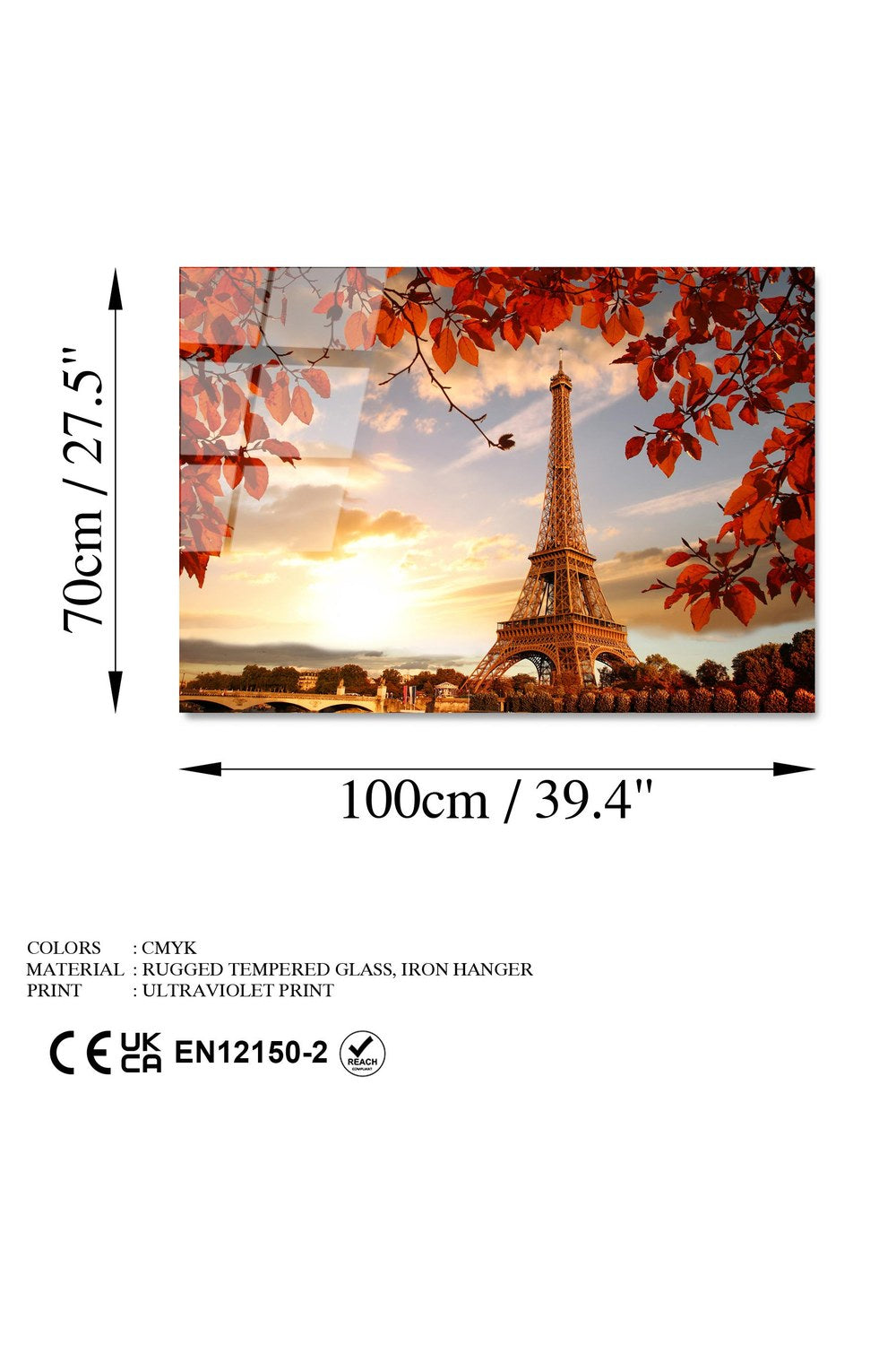 Uv-168 Baskılı Cam Dikdörtgen Duvar Tablosu - 7