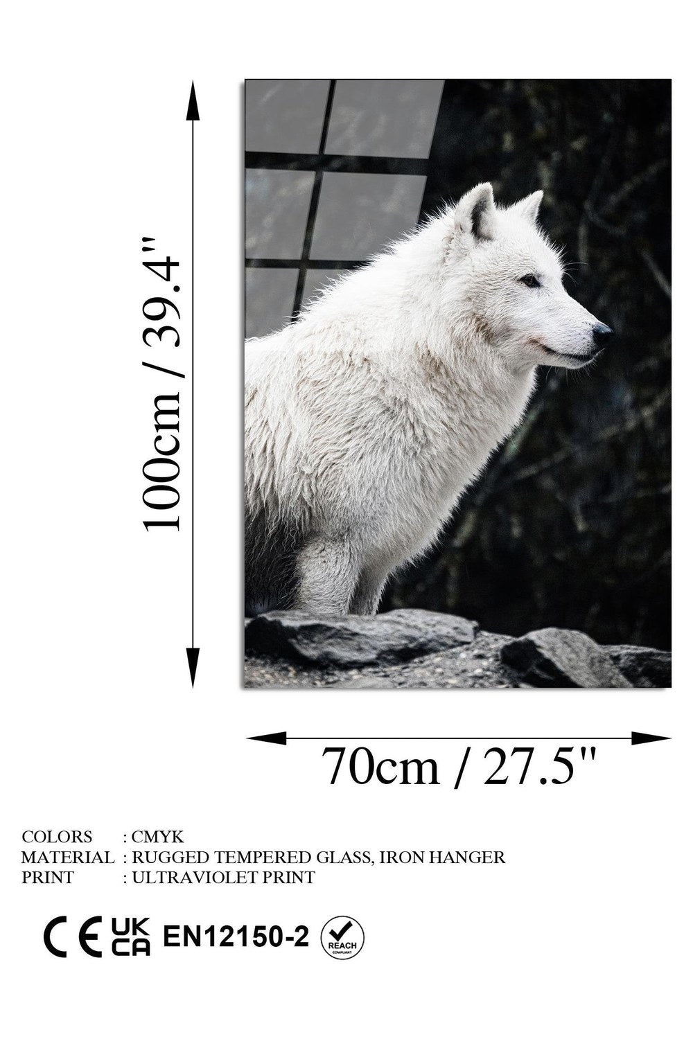 Uv-161 Baskılı Cam Dikdörtgen Duvar Tablosu - 7