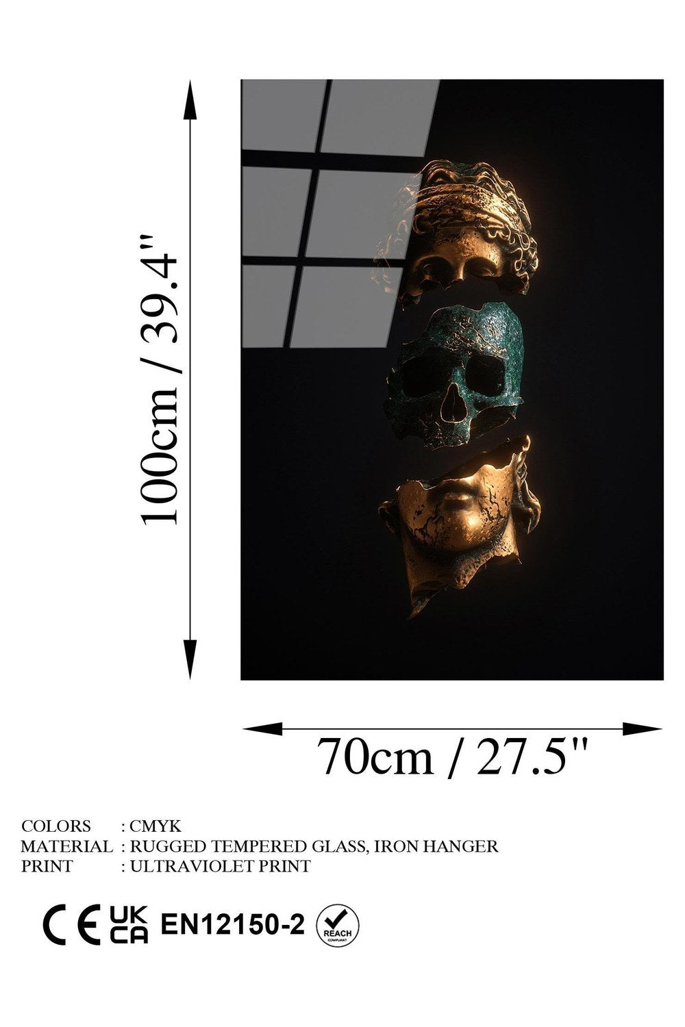 Uv-125 Baskılı Cam Dikdörtgen Duvar Tablosu - 7