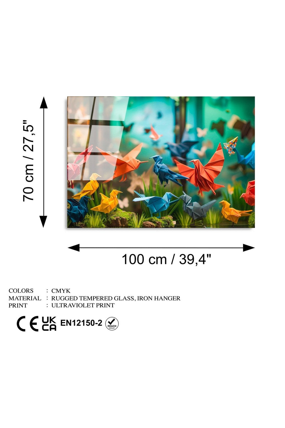 Uv-1193 Baskılı Cam Dikdörtgen Duvar Tablosu - 7