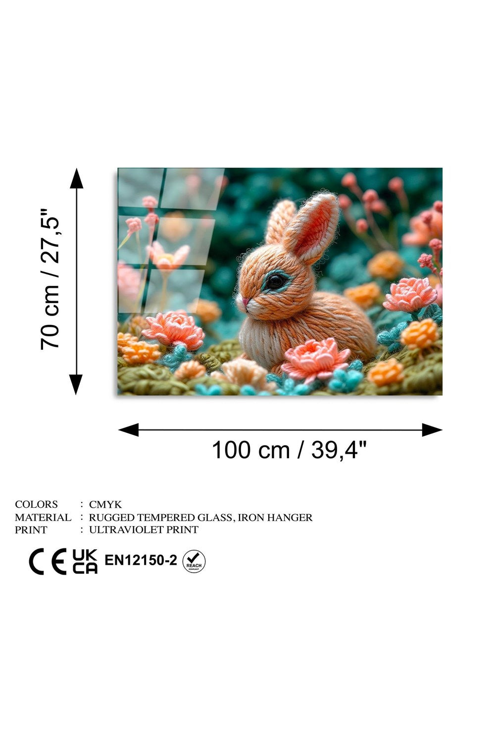 Uv-1192 Baskılı Cam Dikdörtgen Duvar Tablosu - 7