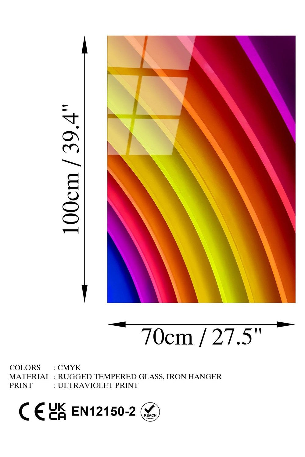 Uv-118 Baskılı Cam Dikdörtgen Duvar Tablosu - 7
