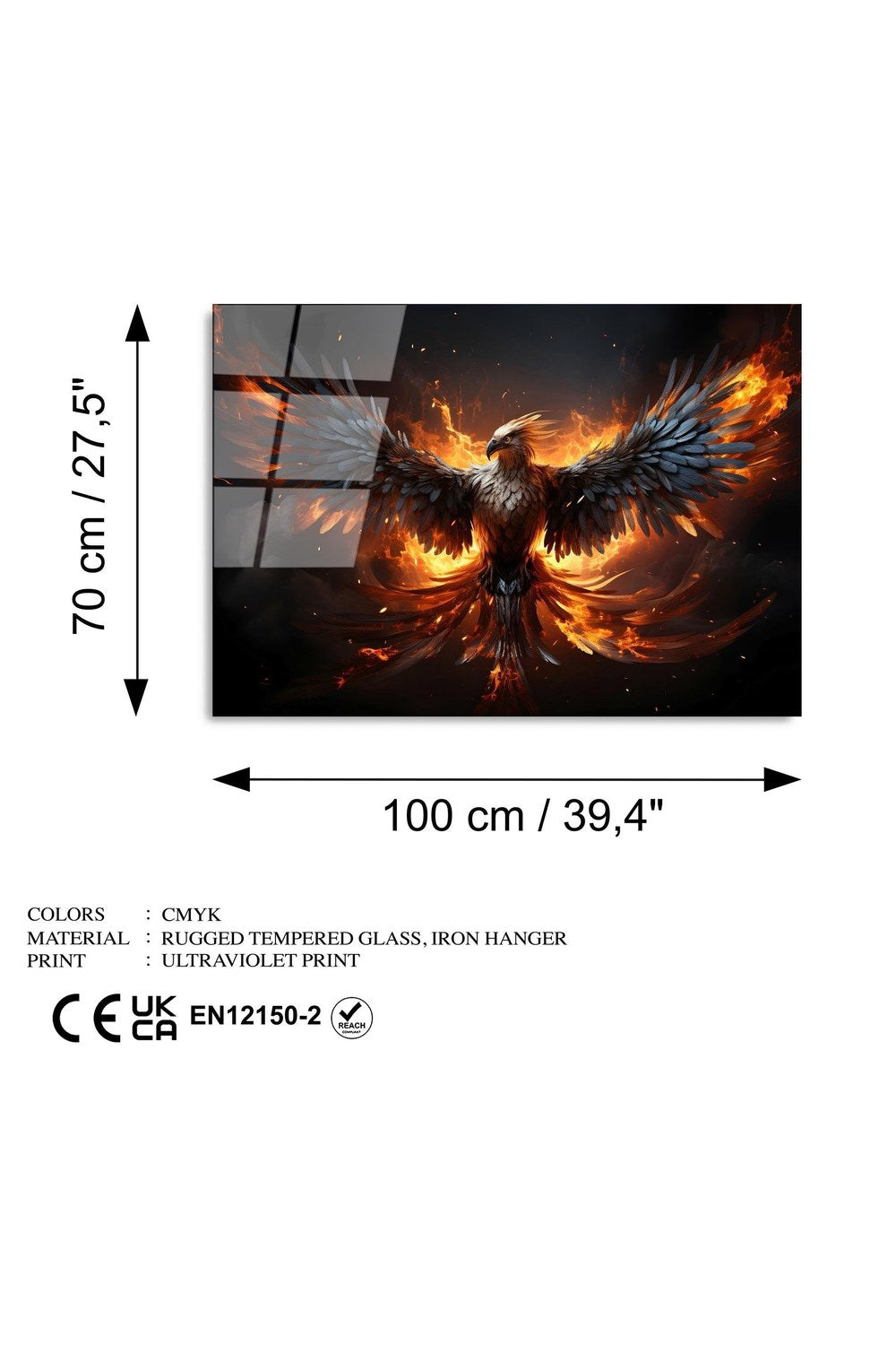 Uv-1170 Baskılı Cam Dikdörtgen Duvar Tablosu - 7