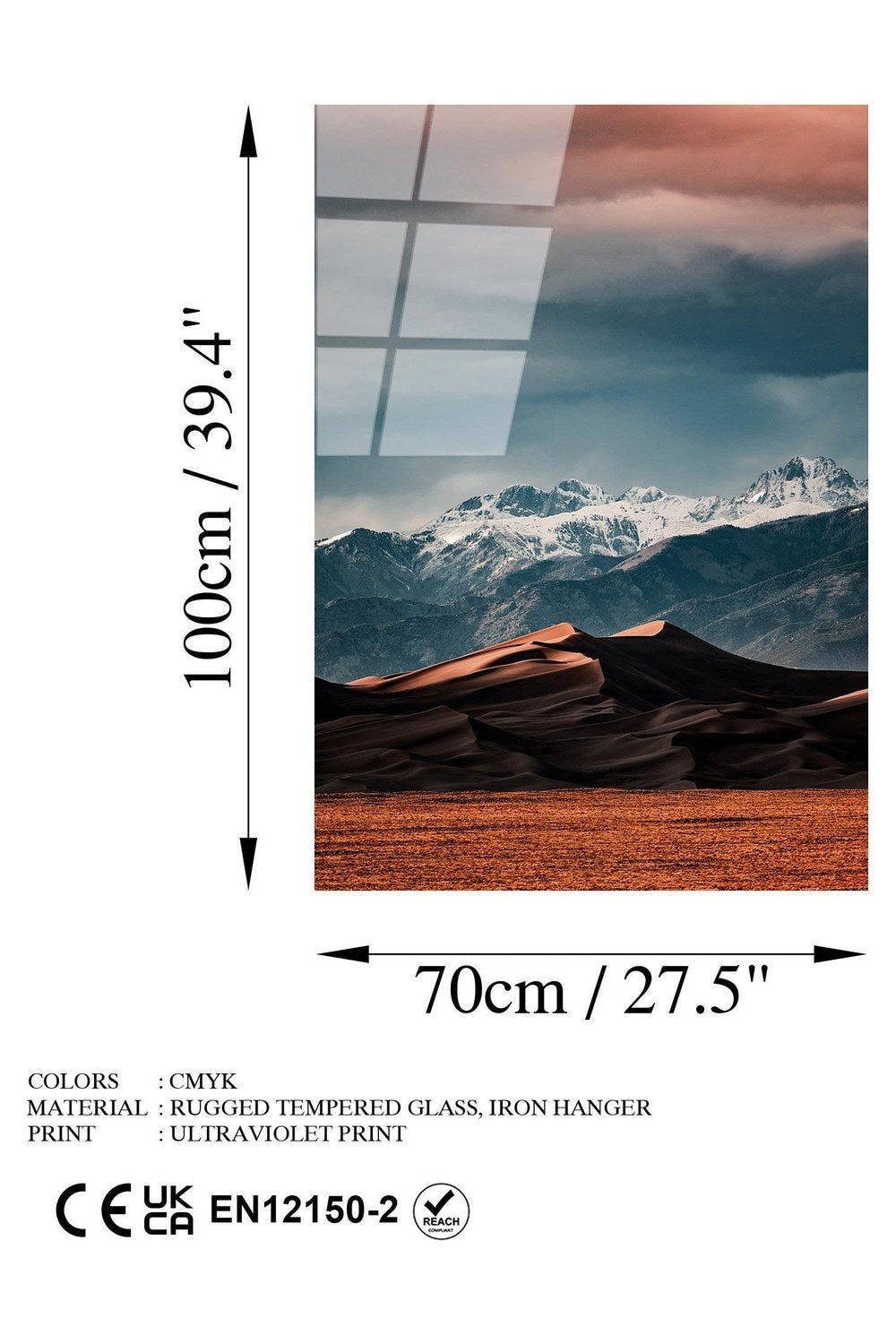 Uv-116 Baskılı Cam Dikdörtgen Duvar Tablosu - 7