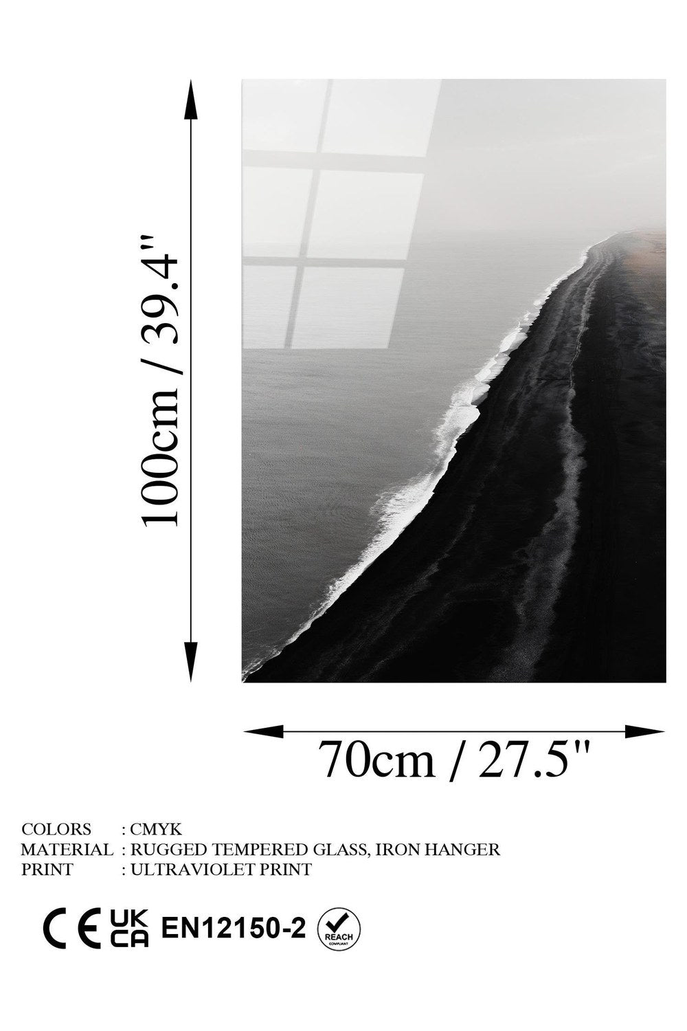 Uv-114 Baskılı Cam Dikdörtgen Duvar Tablosu - 7