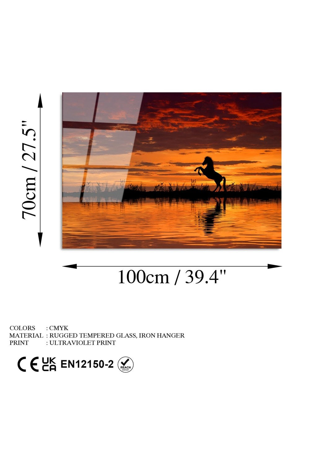 Uv-109 Baskılı Cam Dikdörtgen Duvar Tablosu - 7