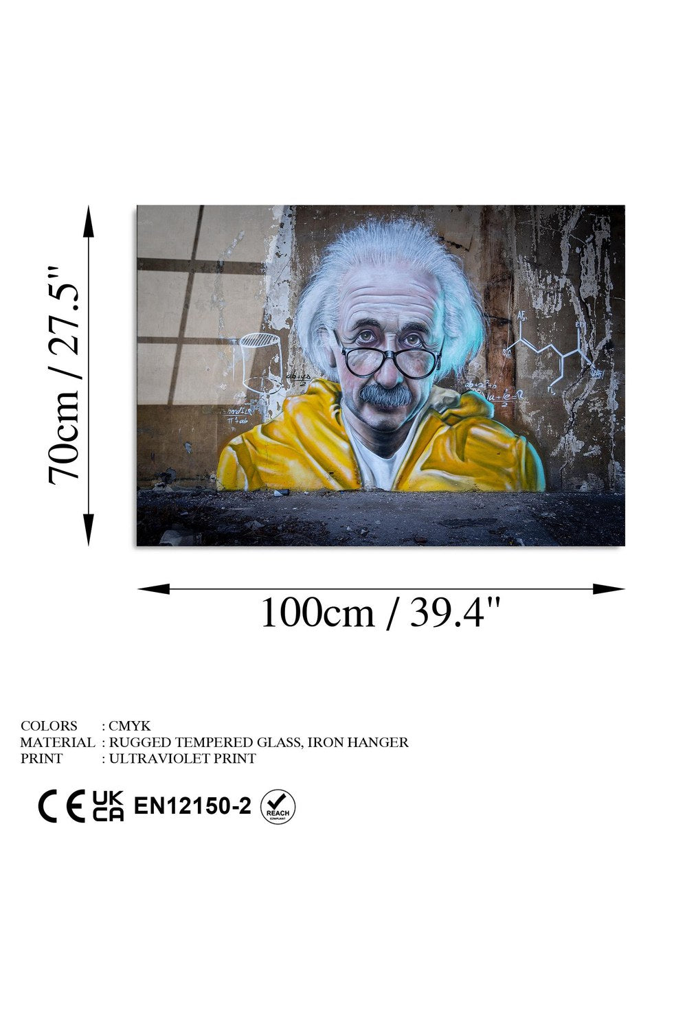 Uv-057 Baskılı Cam Dikdörtgen Duvar Tablosu - 6