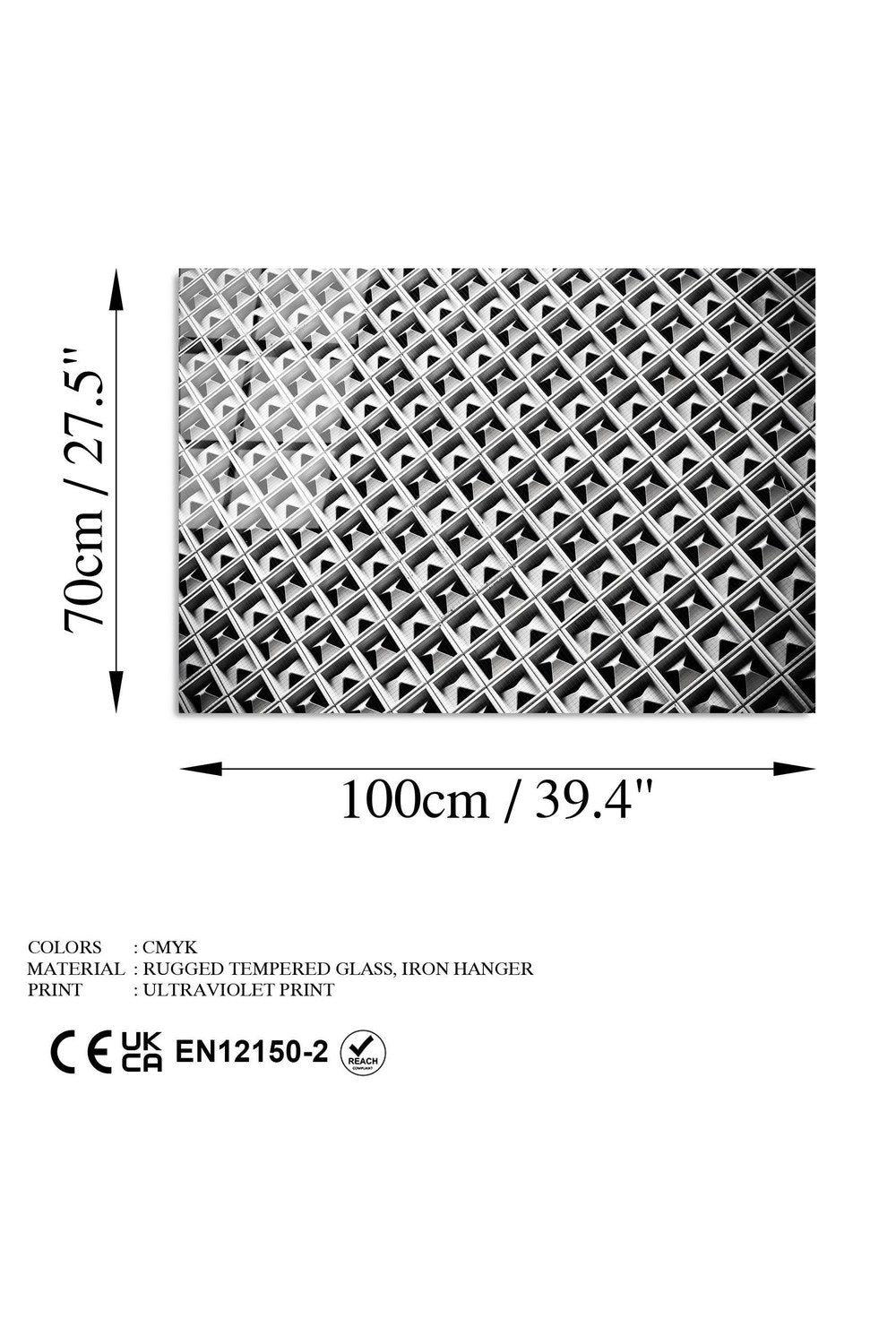 Uv-053 Baskılı Cam Dikdörtgen Duvar Tablosu - 7