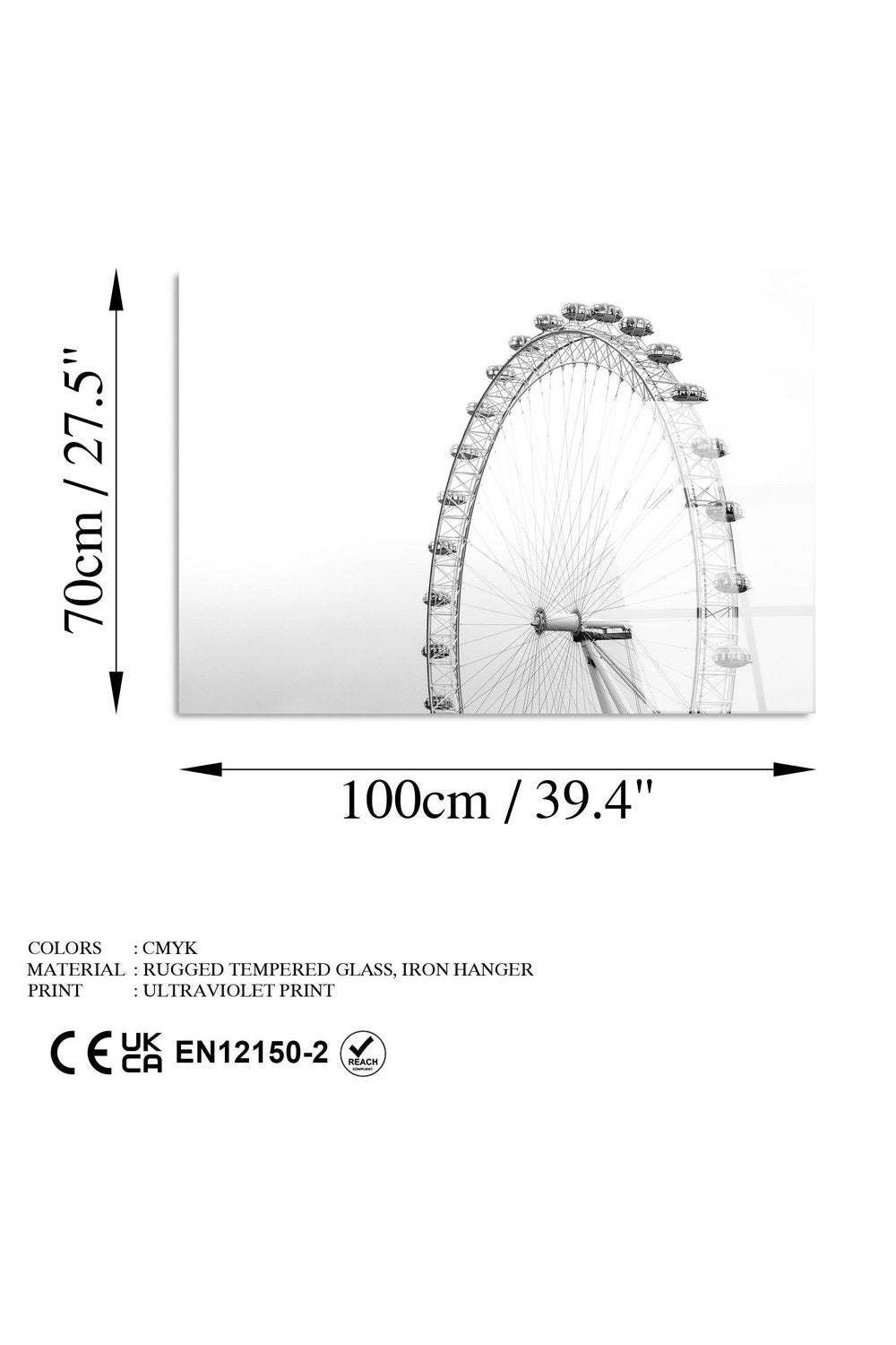 Uv-052 Baskılı Cam Dikdörtgen Duvar Tablosu - 7