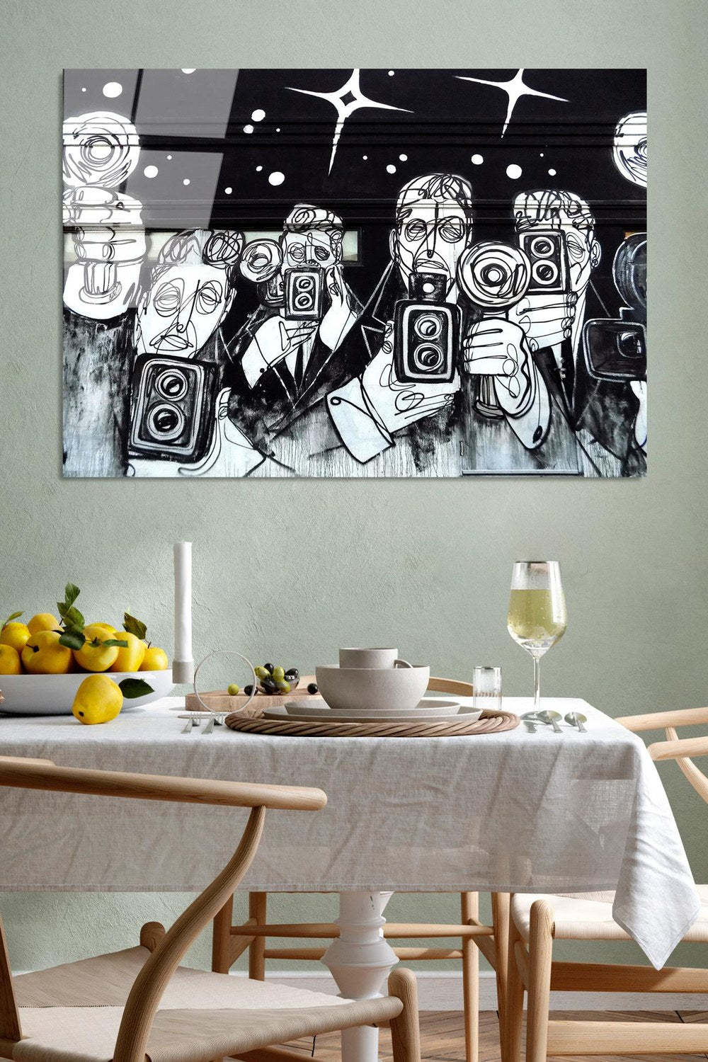 Uv-051 Baskılı Cam Dikdörtgen Duvar Tablosu - 1