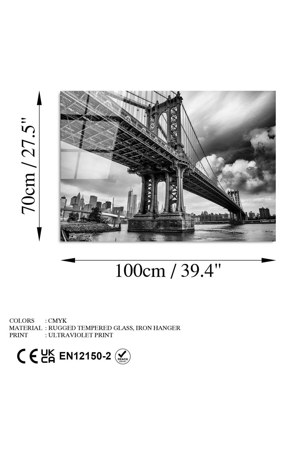 Uv-041 Baskılı Cam Dikdörtgen Duvar Tablosu - 7