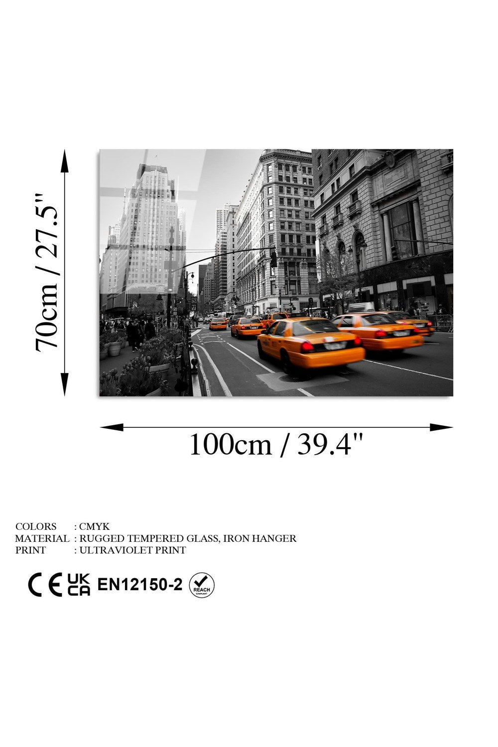 Uv-040 Baskılı Cam Dikdörtgen Duvar Tablosu - 7