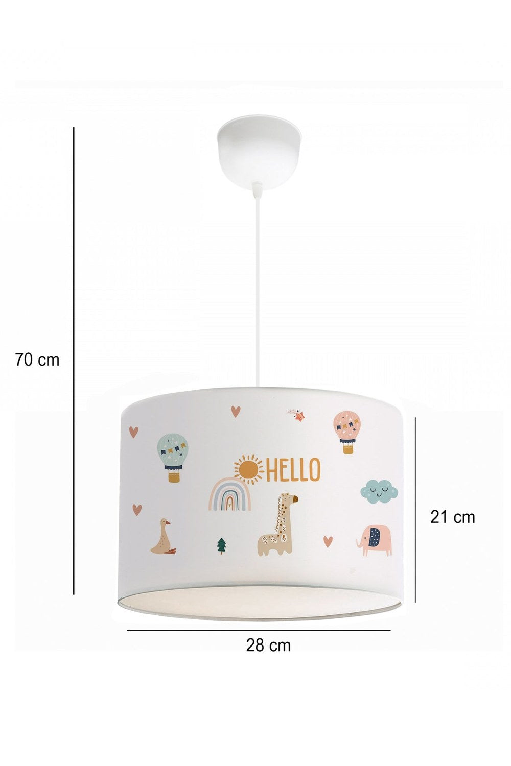 28'lik Çocuk Odası Aydınlatması Hello Friends Sarkıt Lamba - 2