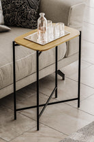 Shb-003 Dekoratif Ahşap Metal Sehpa - 0