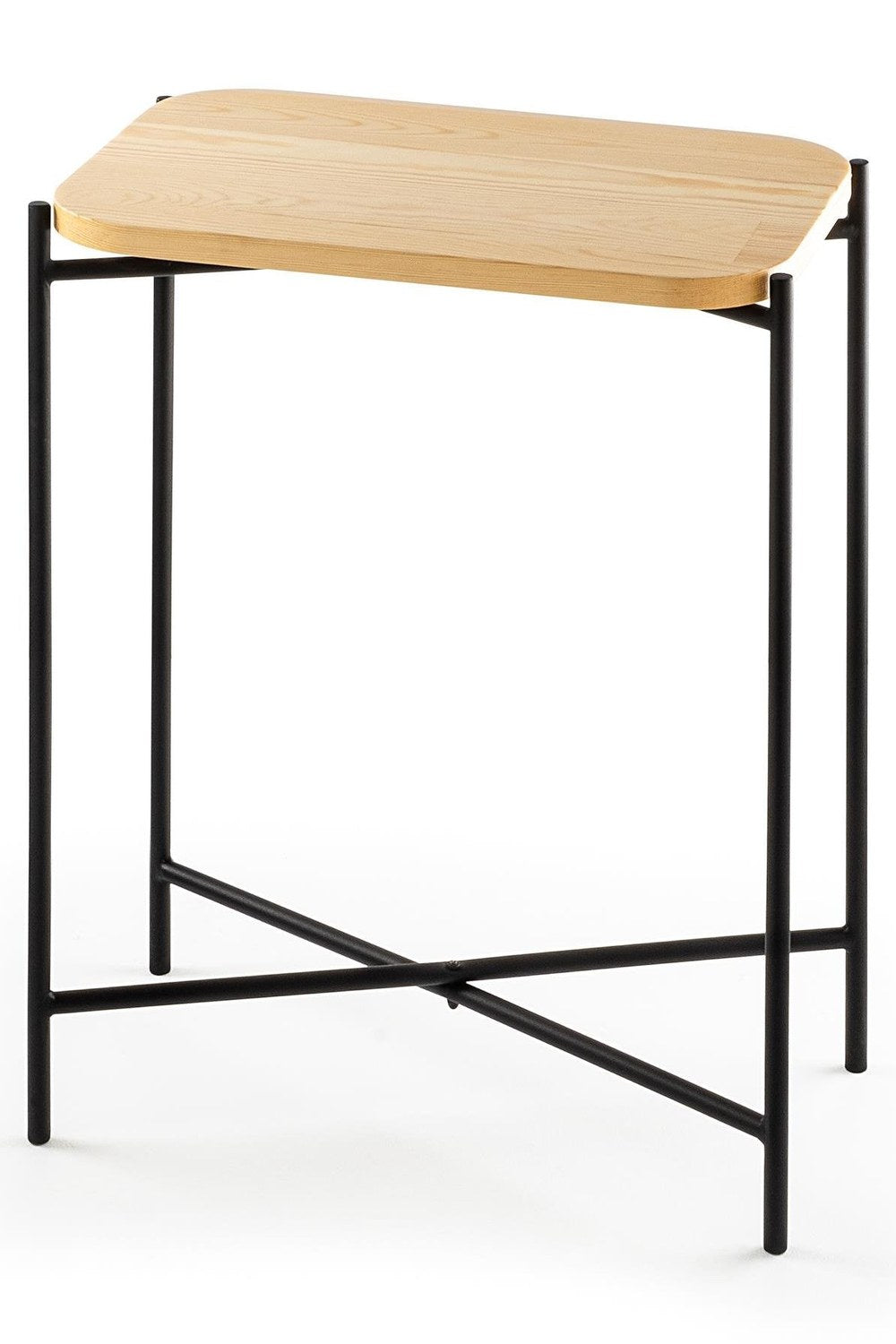 Shb-003 Dekoratif Ahşap Metal Sehpa - 4